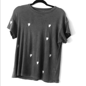 THE GREAT. Hearts tshirt size 1